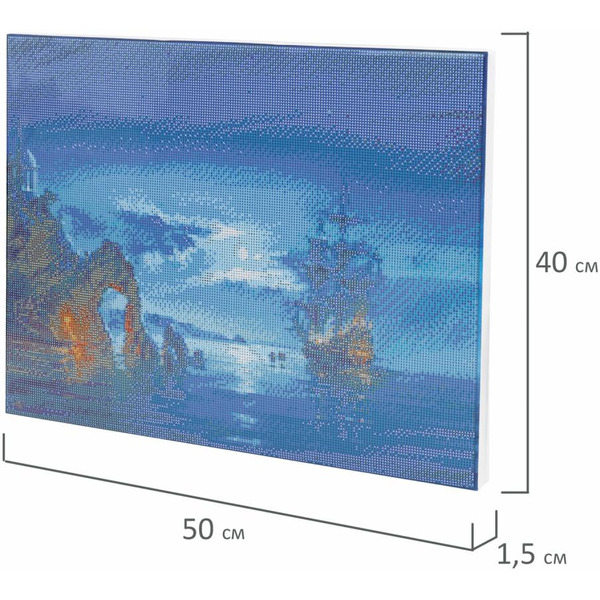 Картина стразами (алмазная мозаика) ОСТРОВ СОКРОВИЩ «Лунная ночь» 663872