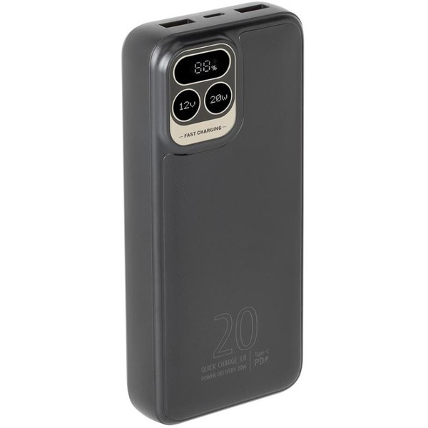 Внешний аккумулятор с дисплеем RIVACASE VA2521 20000mAh (черный)