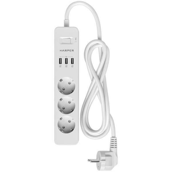 Сетевой фильтр Harper UCH-325 (белый)