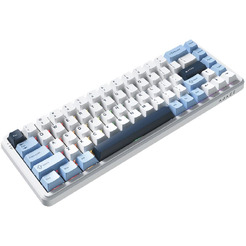 Компьютерная клавиатура AJAZZ AK680 MAX (сине-бело-темно-синие клавиши)