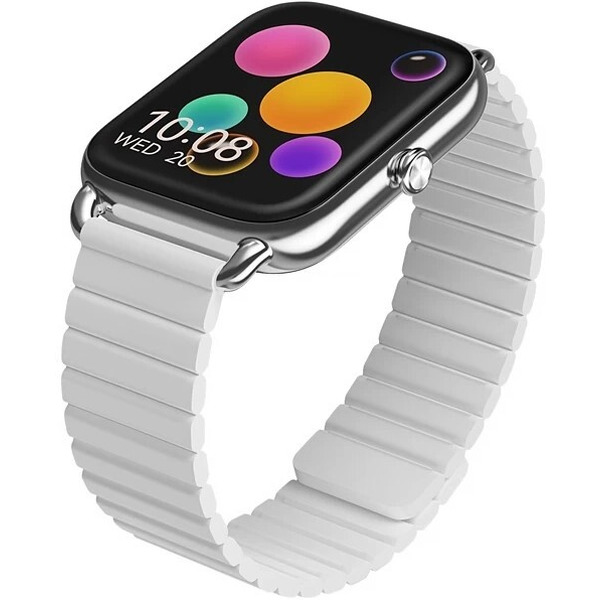 Умные часы Haylou RS4 Plus LS11 (серебристый, магнитный ремешок)