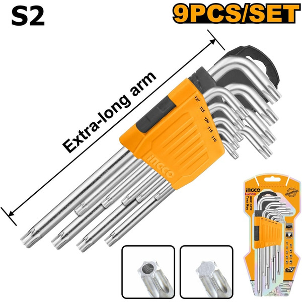 Набор шестигранников TORX Extra Long INGCO HHK13092