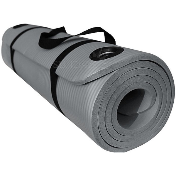 Коврик для йоги и фитнеса Sundays Fitness IR97506 (180x60x1см, серый)