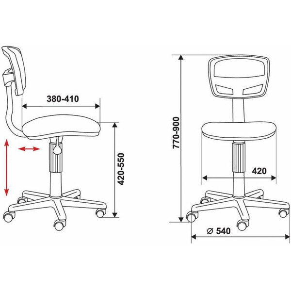 Кресло Бюрократ CH-299NX (черный)