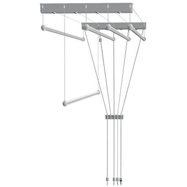 Сушилка для белья КОМФОРТ АЛЮМИН потолочная стальная 2,0 м