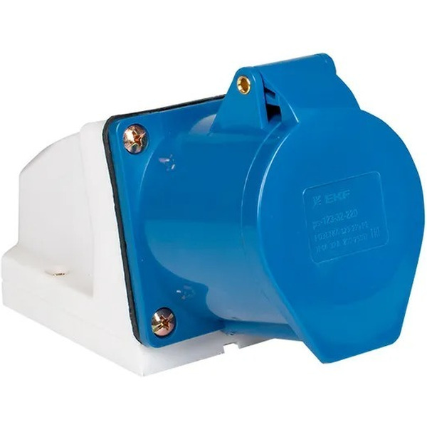 Розетка стационарная наружная EKF 123 2Р+РЕ 32А 220В IP44 PROxima