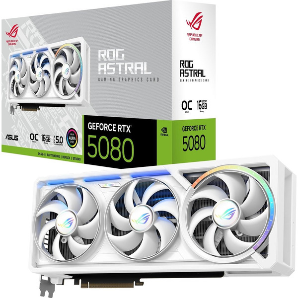 Видеокарта ASUS ROG-ASTRAL-RTX5080-O16G-WHITE GDDR7
