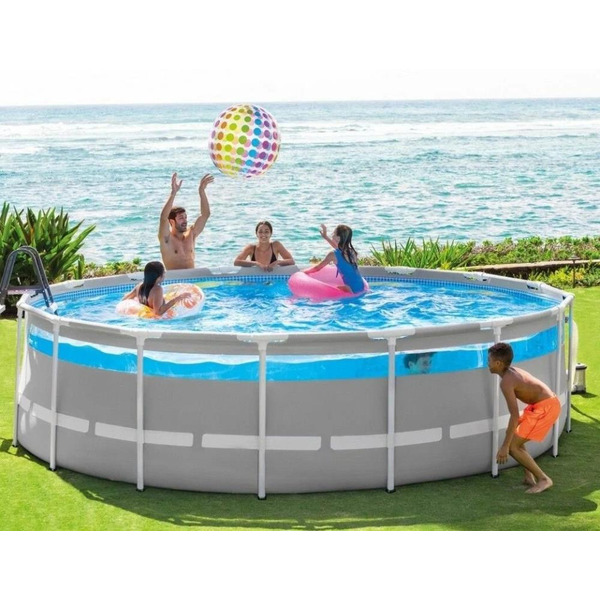 Каркасный бассейн Intex Prism Frame Clearview 26722 (427х107)