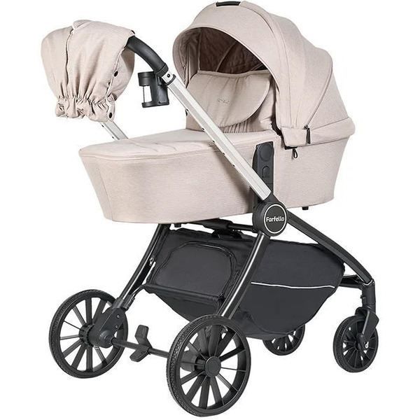 Детская универсальная коляска Farfello Baby Shell 2025 3в1 BBS-013 (кофейный комби)