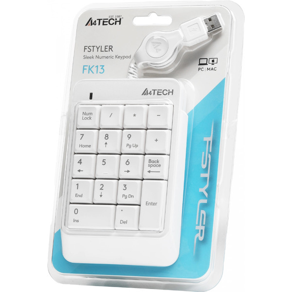 Цифровой блок A4Tech Fstyler FK13 (белый)