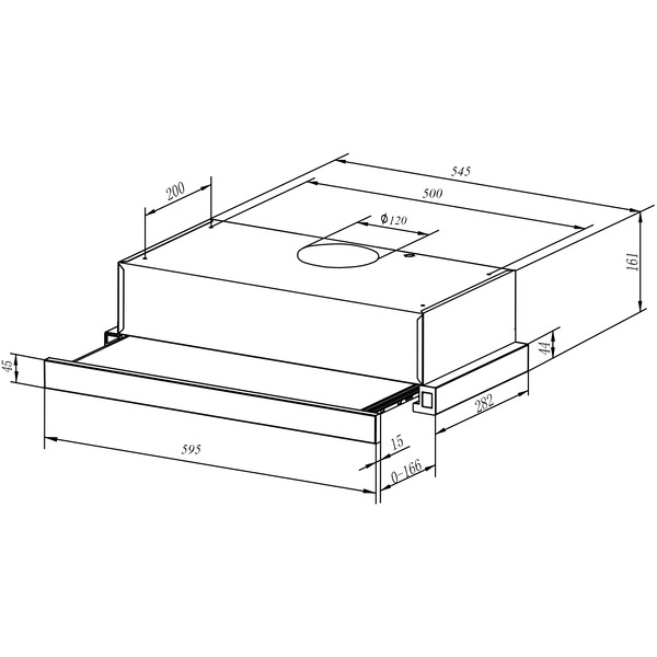 Вытяжка WEISSGAUFF TEL 06 2M WH