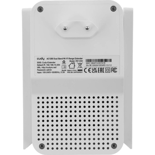 Усилитель WI-FI сигнала CUDY RE1200 (AC1200 Wi-Fi Mesh Repeater)