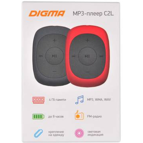 MP3-плеер Digma C2L (серый)