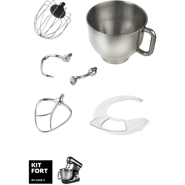 Планетарный миксер Kitfort KT-1343-1, черный