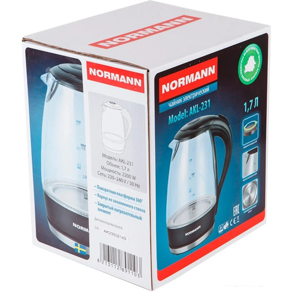 Электрочайник NORMANN AKL-231