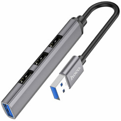 USB-хаб Hoco HB26 (серый)
