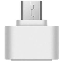 Переходник BINGO с USB 2.0 на MicroUSB (белый)
