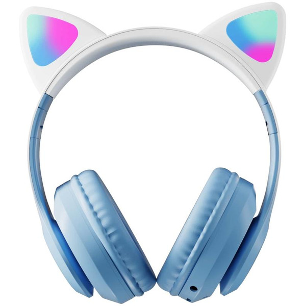 Наушники с ушками MIRU Cat EP-W10 (голубой)