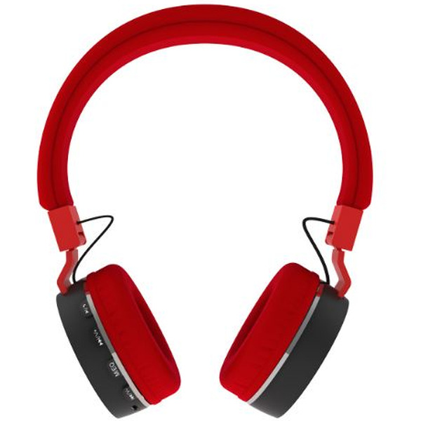 Наушники Ritmix RH-415BTH (красный/черный)