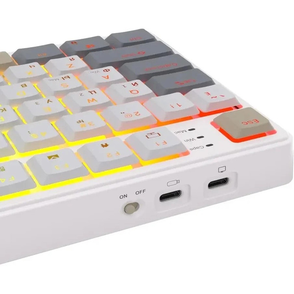 Клавиатура механическая Royal Kludge N80 Red switch RK Pearly Dawn