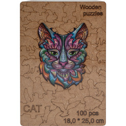 Сувенирный пазл MASTER WOOD Кот SWPC