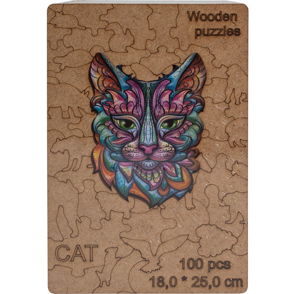 Сувенирный пазл MASTER WOOD Кот SWPC