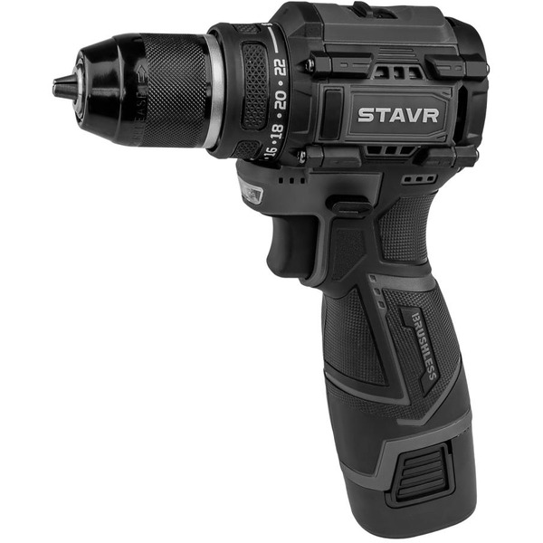 Дрель-шуруповерт Ставр SDD 16BL-2K (с 2-мя АКБ, кейс)