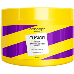 Маска CONCEPT Fusion для окрашенных волос Super miracle, 500 мл