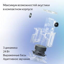 Умная колонка Яндекс Станция Миди (YNDX-00054PNK) малиновый