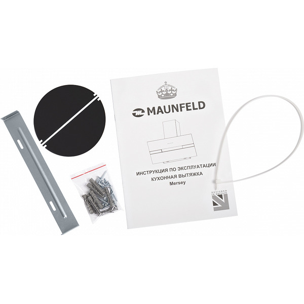 Кухонная вытяжка MAUNFELD Mersey 90 (нержавеющая сталь\белое стекло)