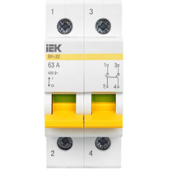 Выключатель нагрузки IEK ВН-32 2Р 63А MNV10-2-063