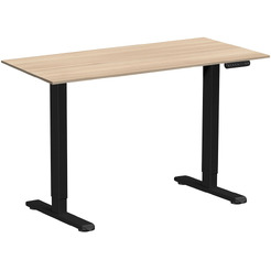 Стол подъемный WellDesk WDE Prime 130x67.5х1.8 (черный/акация лэйкленд)