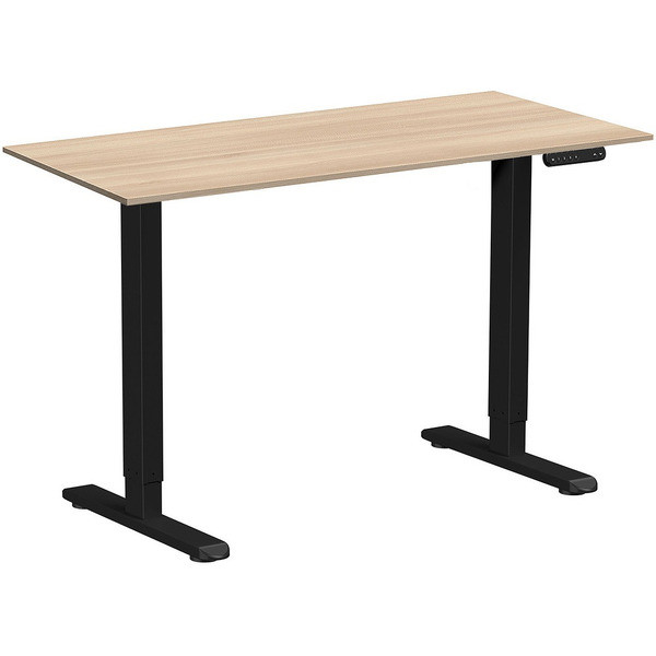 Стол подъемный WellDesk WDE Prime 130x67.5х1.8 (черный/акация лэйкленд)