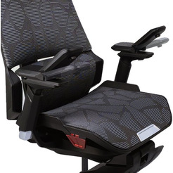 Игровое кресло ErgoSmart Bloodragon (черный/серебристый)