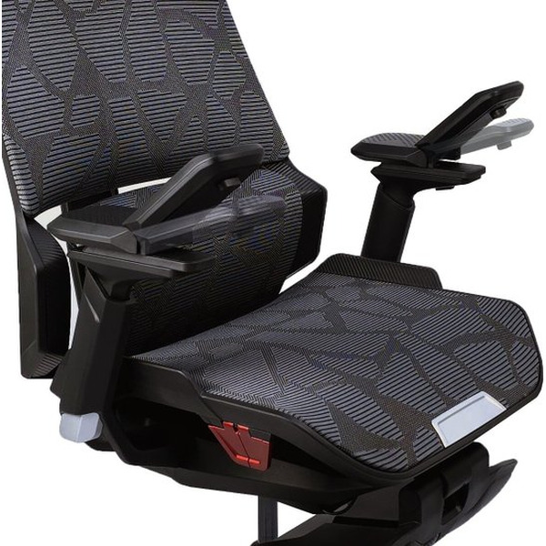 Игровое кресло ErgoSmart Bloodragon (черный/серебристый)