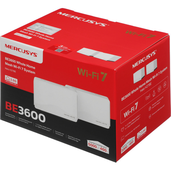 Бесшовный Mesh роутер Mercusys Halo H27BE (2-PACK)