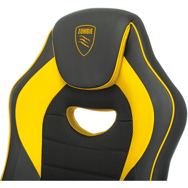 Кресло Zombie Game 16 (черный/желтый)
