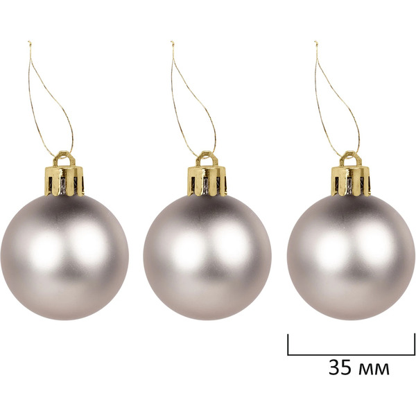 Шары елочные ЗОЛОТАЯ СКАЗКА Light Champagne Style 592592 (шампань)