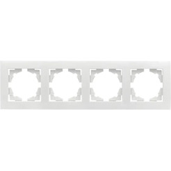 Рамка EKF Валенсия 4-местная (белый)