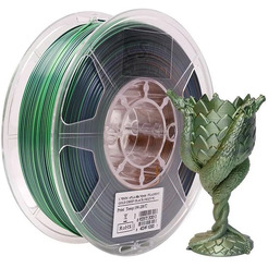 Пластиковая нить ESUN ePLA-Silk Magic filament 1.75 мм 1кг (золотой, зеленый, черный)