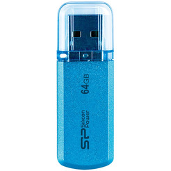 USB Flash Silicon-Power Helios 101 Blue 64GB (SP064GBUF2101V1B)