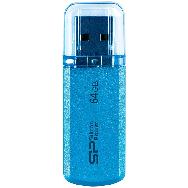 USB Flash Silicon-Power Helios 101 Blue 64GB (SP064GBUF2101V1B)
