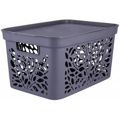 Корзина Полимербыт Leaves 4383801 (серый)