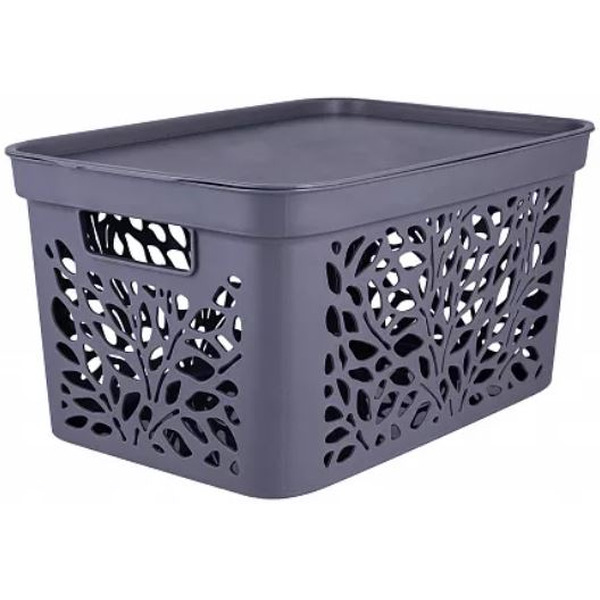 Корзина Полимербыт Leaves 4383801 (серый)