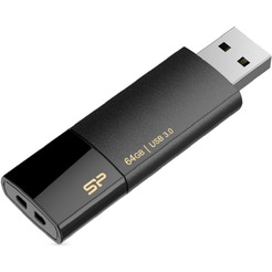 USB Flash Silicon-Power Blaze B05 Black 64GB (SP064GBUF3B05V1K)