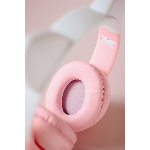 Наушники с ушками MIRU Cat EP-W10 (розовый)