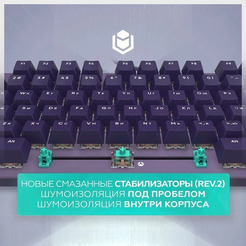 Клавиатура IO by Red Square Typex v2 g3ms Sapphire io215 (фиолетовый)