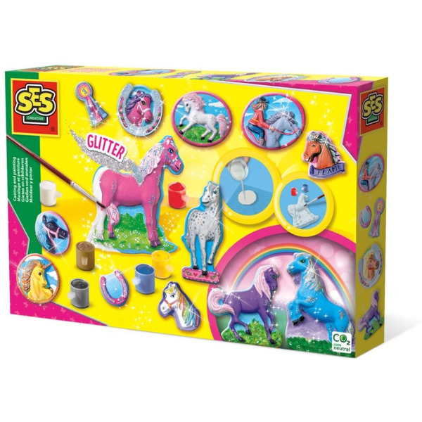 Набор для творчества из гипса SES Creative Волшебные лошадки 01155