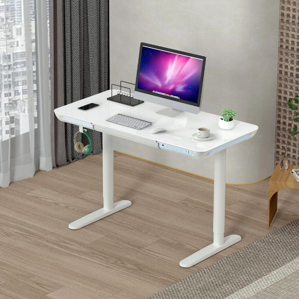 Стол для компьютера Cactus CS-EGD-WT-LED