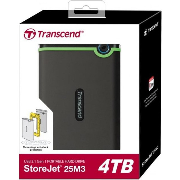 Внешний накопитель Transcend StoreJet 25M3 Slim 4TB TS4TSJ25M3S